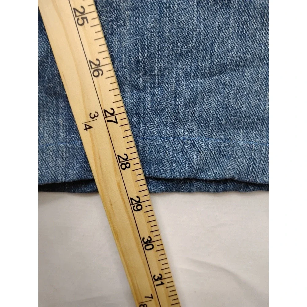 Levi's 505 Mens Regular Fit Jeans 36x29 Medium Blue Wash Denim Hemmed